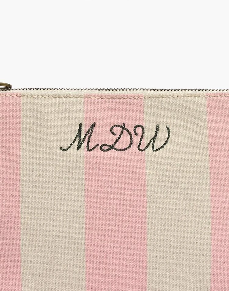 商品Madewell|The Canvas Pouch Clutch in Stripe,价格¥158,第2张图片详细描述