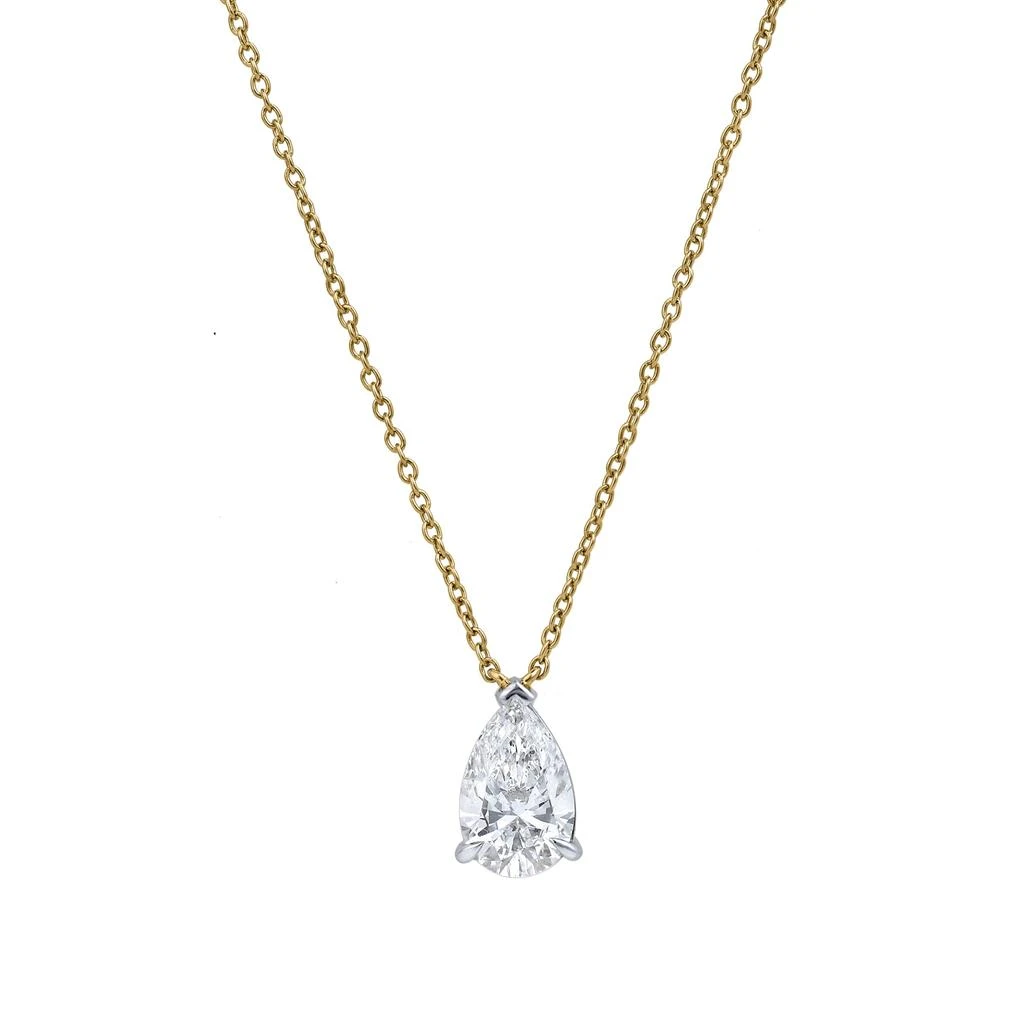 商品LuvMyJewelry|Pear Perfection 14K Gold Lab Grown Diamond Necklace - 0.75 ct,价格¥6025,第1张图片