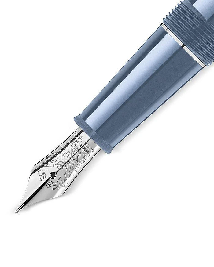 商品MontBlanc|Meisterstück Glacier Blue Precious Resin Doué Fountain Pen,价格¥8581,第3张图片详细描述