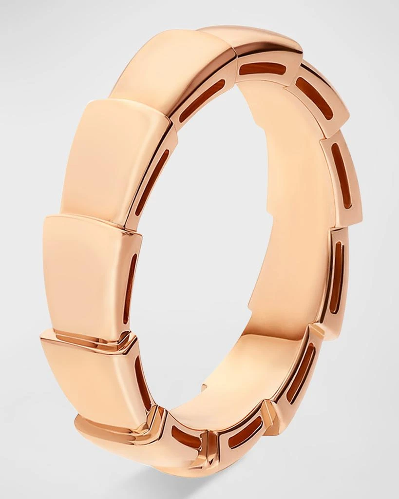 商品BVLGARI|Serpenti Viper Wedding Band Ring in 18k Rose Gold, EU 49 / US 4.75,价格¥14268,第1张图片
