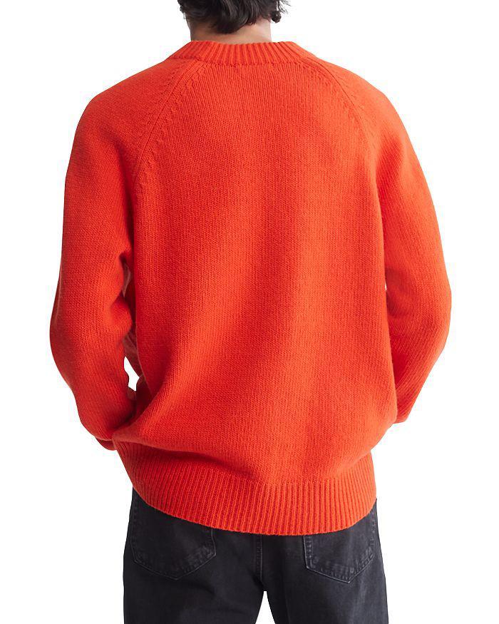 商品Calvin Klein|Regular Fit Merino Wool Crewneck Sweater,价格¥1228,第4张图片详细描述