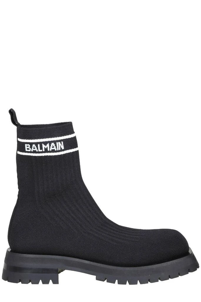 商品Balmain|Balmain Long Intarsia Knit Combat Boots,价格¥2868-¥3368,第1张图片