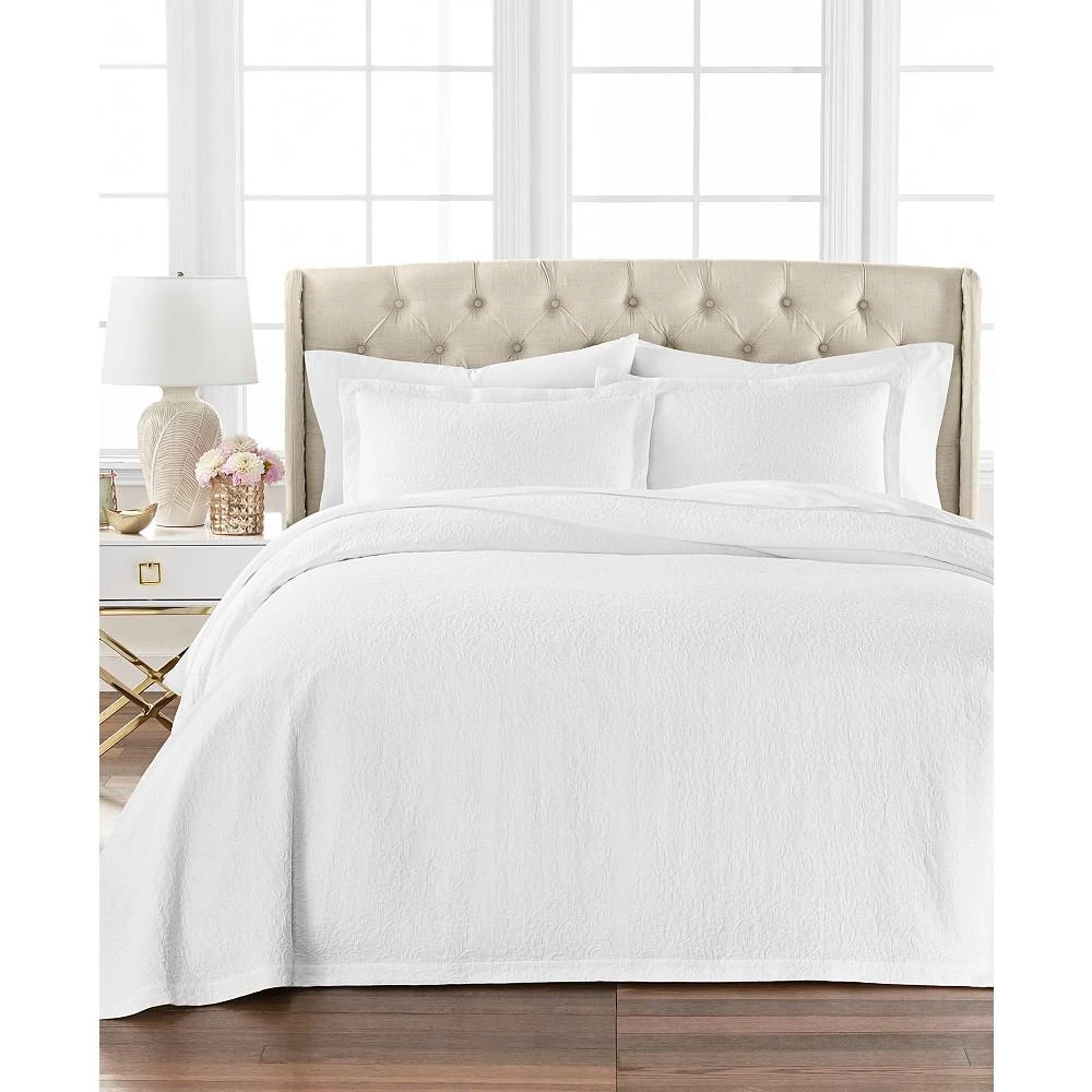 商品Martha Stewart|Scroll Matelasse Bedspread, Queen, Created For Macy's,价格¥409,第1张图片