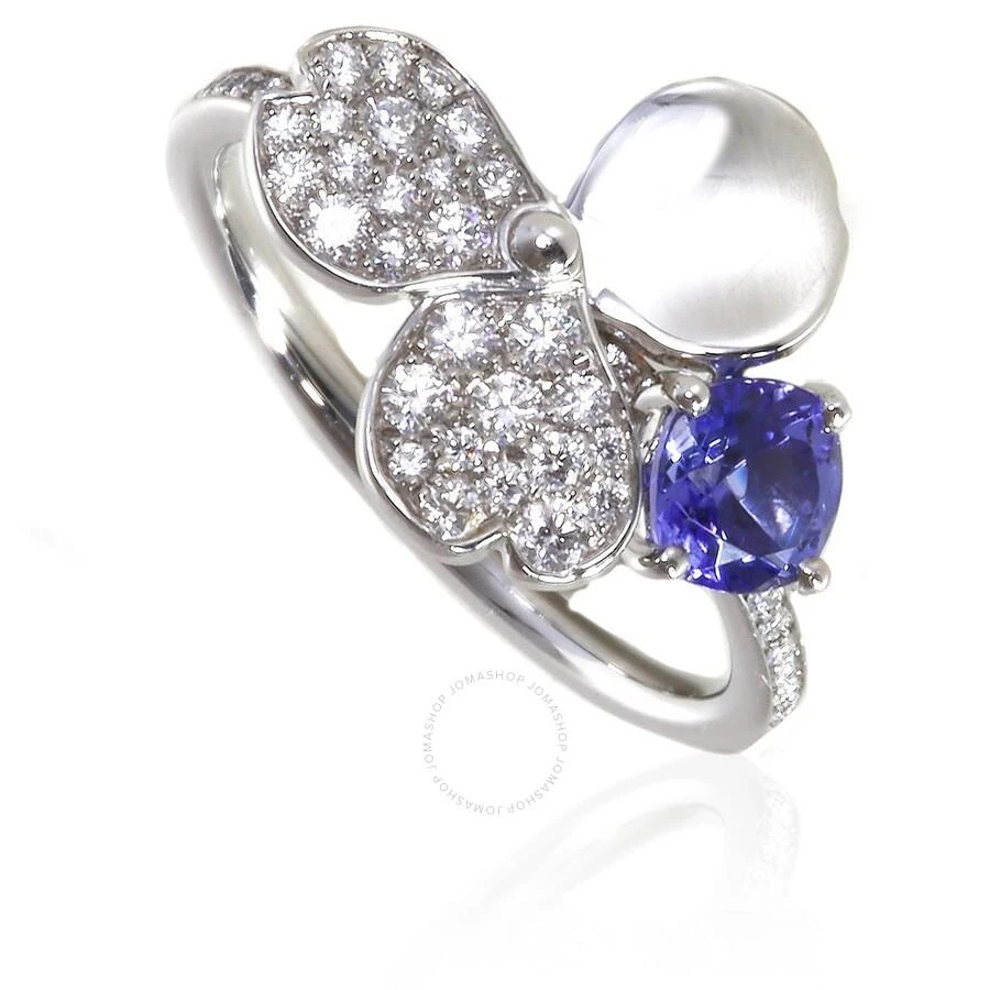 商品Tiffany & Co.|Paper Flowers Diamond and Tanzanite Flower Ring,价格¥20114,第1张图片