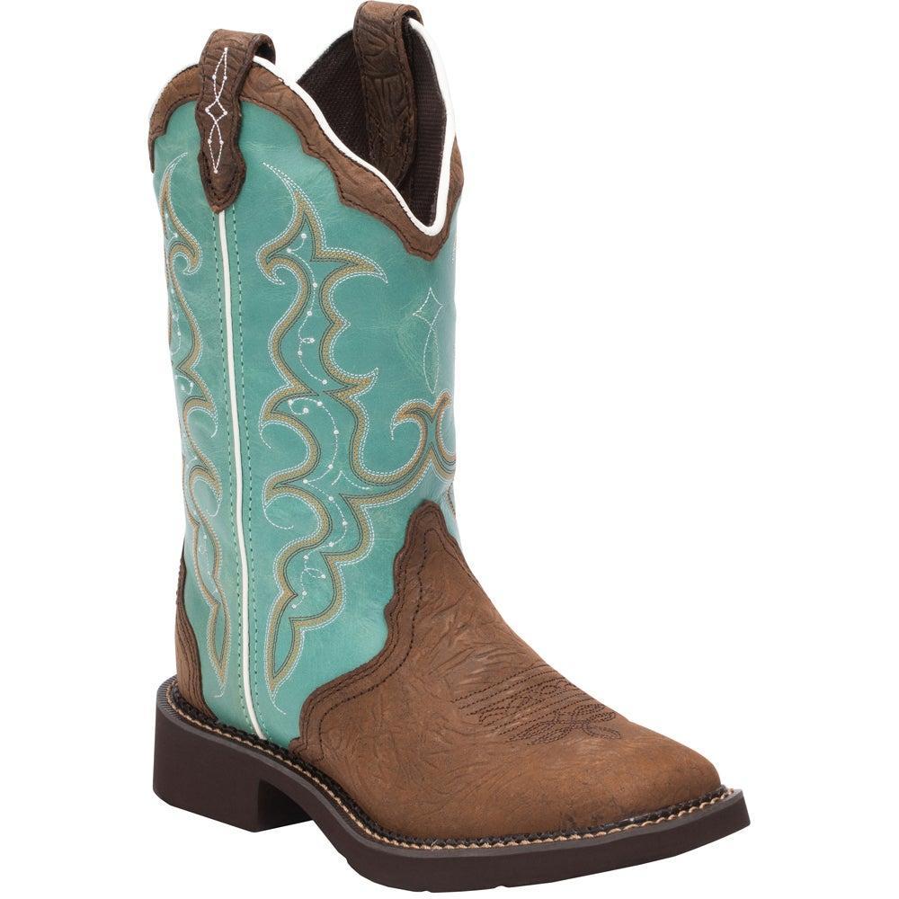 商品Justin Boots|Raya Embroidery Square Toe Cowboy Boots,价格¥1042,第4张图片详细描述