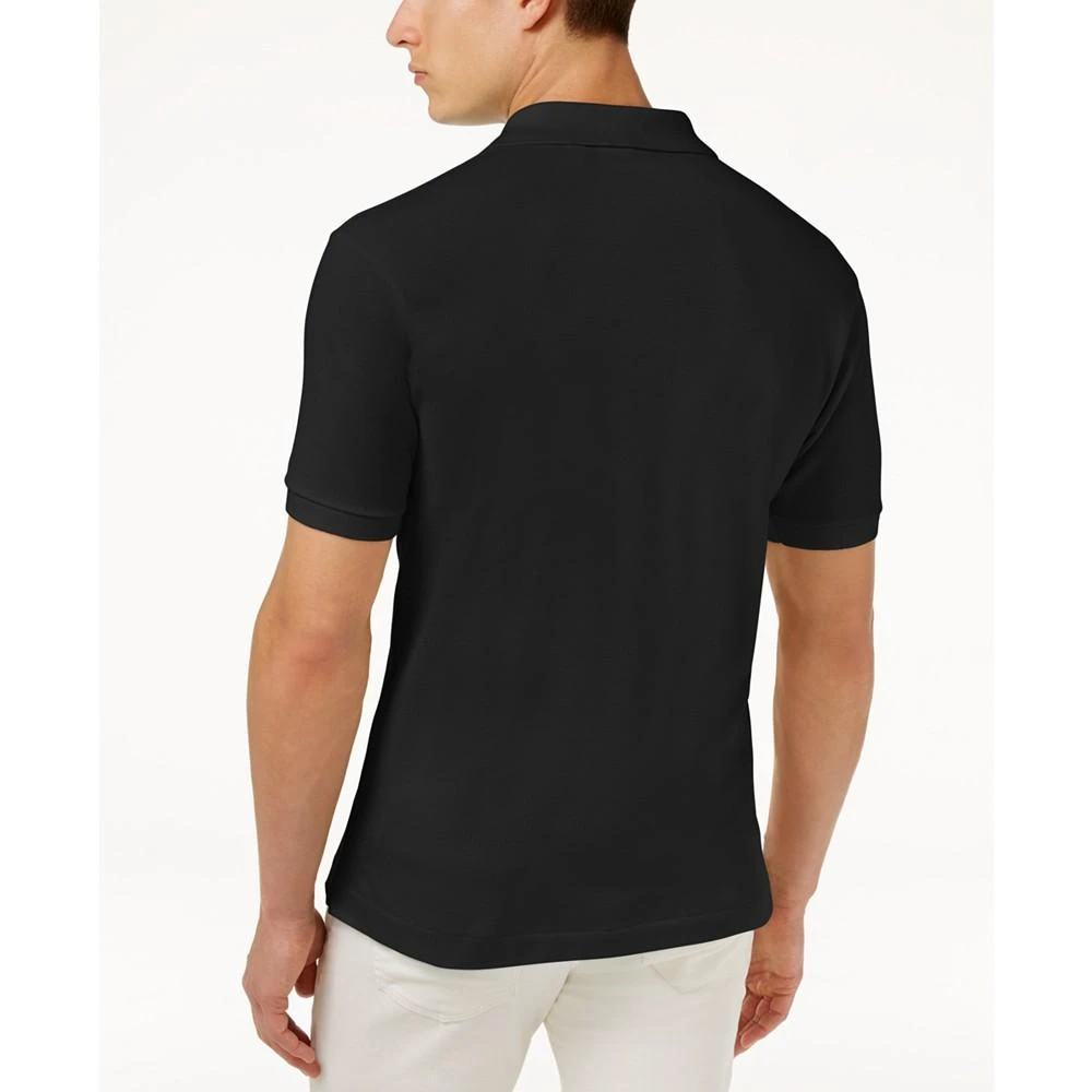 商品Lacoste|Men's Slim Fit Short Sleeve Ribbed Polo Shirt,价格¥858,第2张图片详细描述