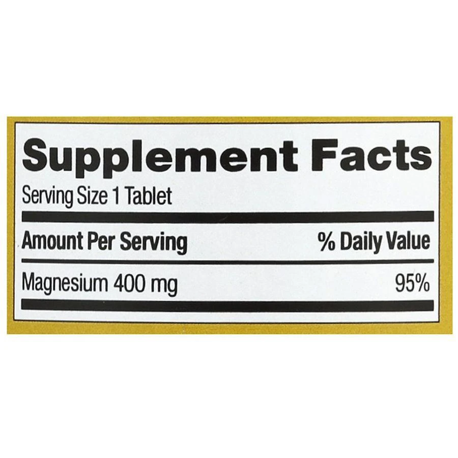 商品Finest Nutrition|Magnesium 400 mg Tablets,价格¥141,第3张图片详细描述
