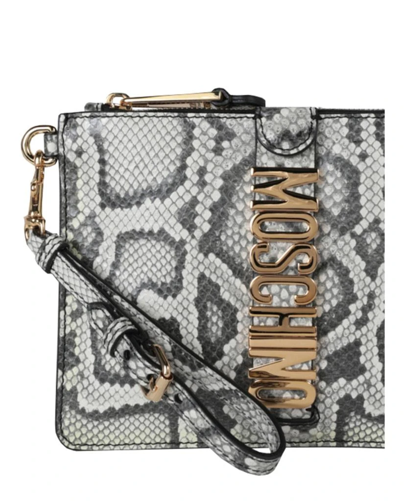 商品Moschino|Snakeskin-Effect Leather Wristlet,价格¥2108,第3张图片详细描述