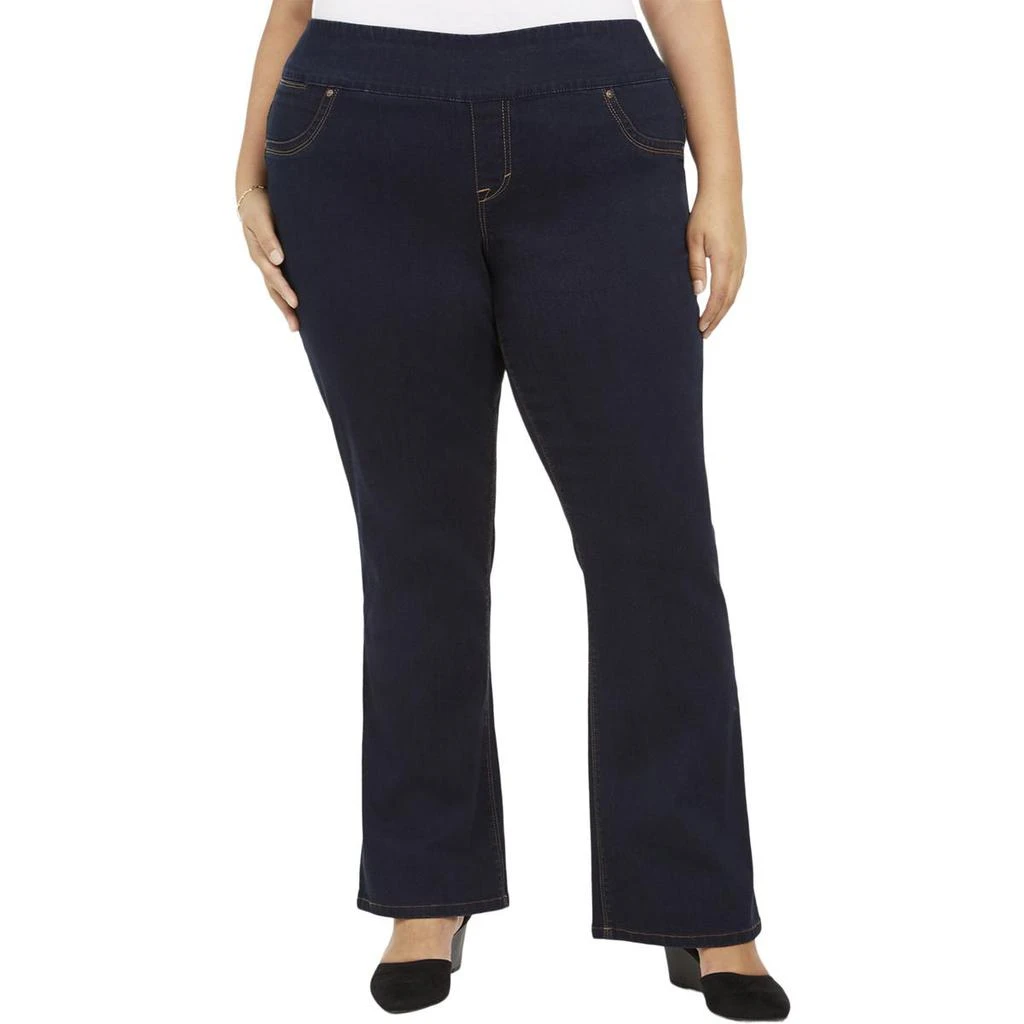 商品Style & Co|Style & Co. Womens Plus Denim Boot Cut Jeans,价格¥99,第1张图片