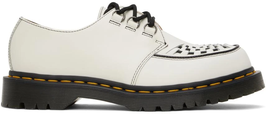 商品Dr. Martens|White Ramsey Smooth Leather Oxfords,价格¥773,第1张图片