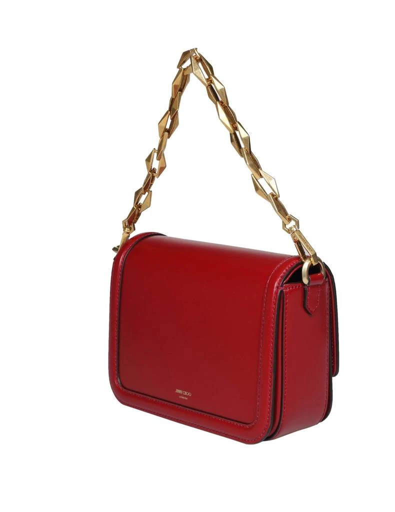 商品Jimmy Choo|Diamond Crossbody Bag In Cranberry Color Leather,价格¥12450,第3张图片详细描述