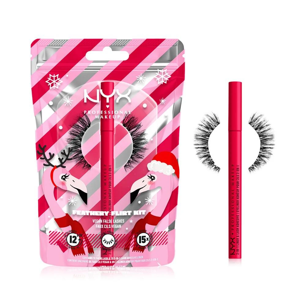 商品NYX Professional Makeup|2-Pc. Feathery Flirt Jumbo Lash Set,价格¥74,第1张图片