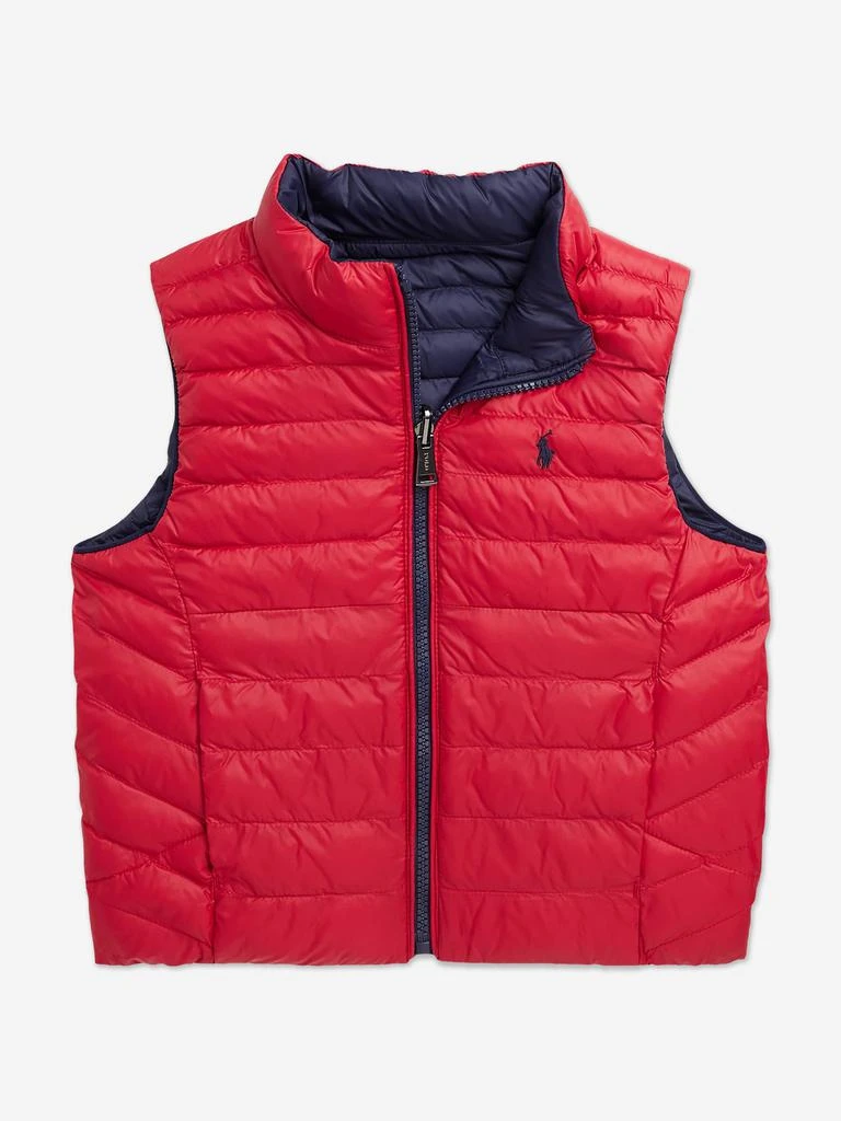 商品Ralph Lauren|Ralph Lauren Boys Reversible Gilet in Navy,价格¥711,第4张图片详细描述