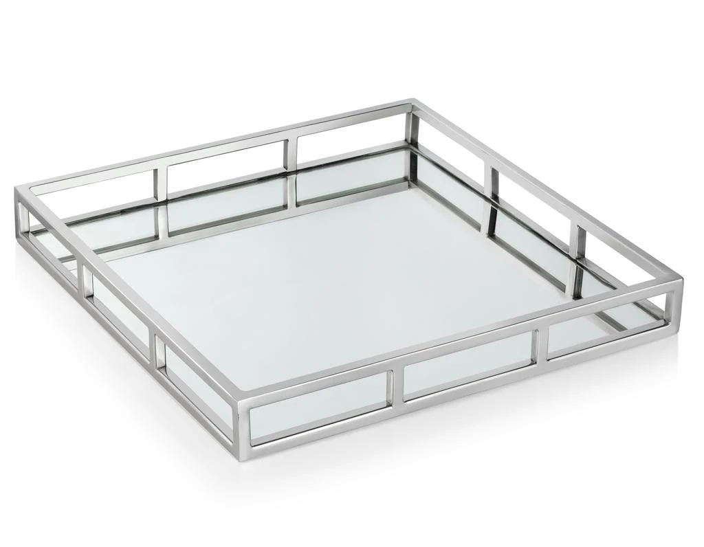 商品Classic Touch Decor|Large Square Mirror Tray,价格¥909,第4张图片详细描述