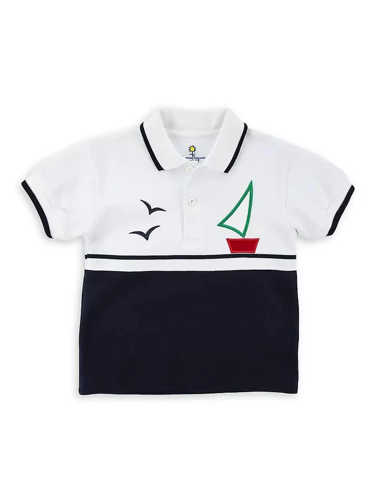商品Florence Eiseman|Little Boy's Sailboat Piqué Polo Shirt,价格¥269,第1张图片