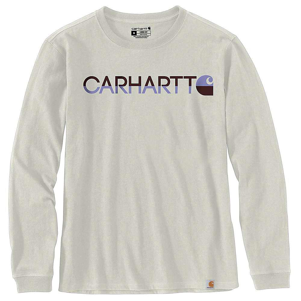 Carhartt Women's Loose-Fit Heavyweight LS Carhartt Block Graphic T-Shirt商品第3张图片规格展示