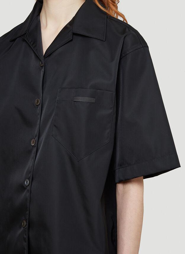 Short-Sleeved Shirt in Black商品第5张图片规格展示