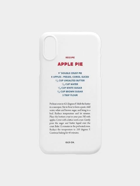 商品OLD CHANNEL|Recipe Phone Case - Apple Pie,价格¥402,第1张图片