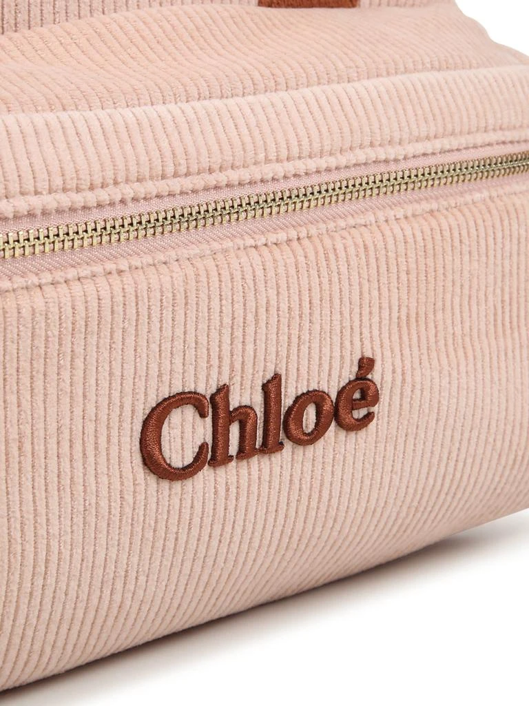 商品Chloé|Chloé Girls Corduroy Backpack in Pink (36cm),价格¥1336,第4张图片详细描述