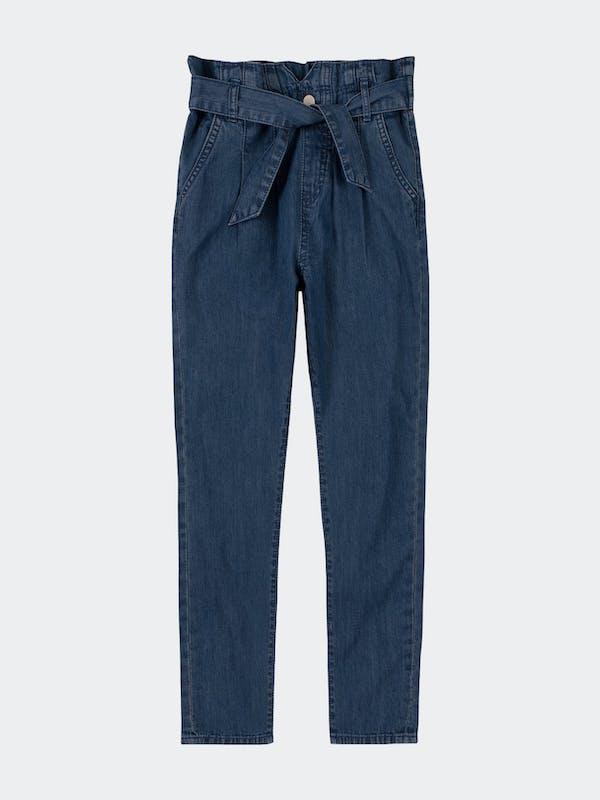 商品Hudson|Pleated Pull-On Jean Dark Chambray Dark Chambray (Blue),价格¥313,第1张图片