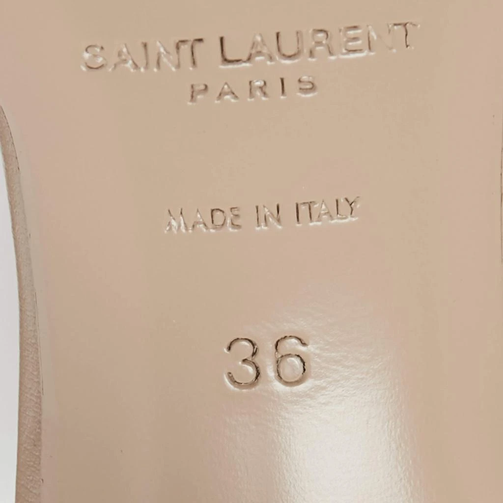 Yves Saint Laurent Beige Leather Tribute Sandals Size 36 商品