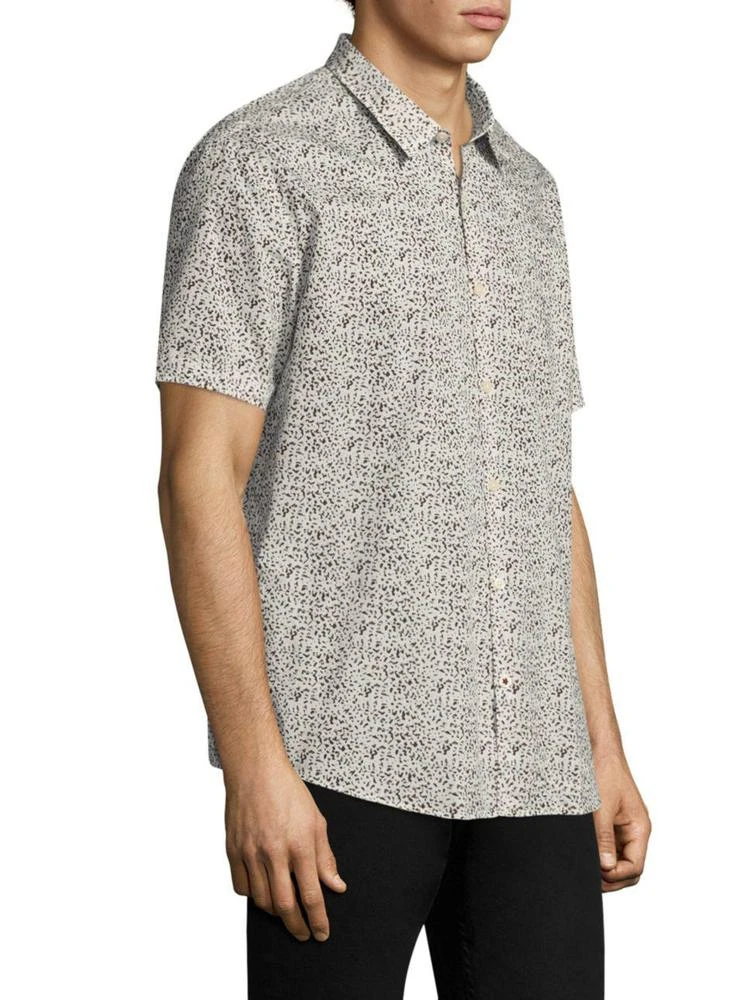 商品John Varvatos|Printed Cotton Casual Button-Down Shirt,价格¥384,第3张图片详细描述