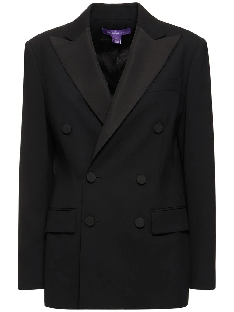 商品Ralph Lauren|Shelden Wool Crepe Double Breast Jacket,价格¥6657,第1张图片