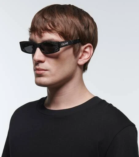 商品Celine Eyewear|水晶缀饰矩形太阳镜,价格¥8495,第2张图片详细描述