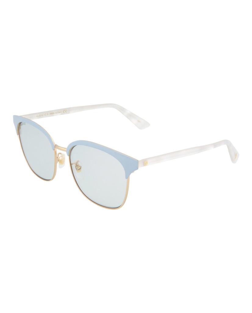 商品Gucci|Round-Frame Metal Sunglasses,价格¥717,第4张图片详细描述
