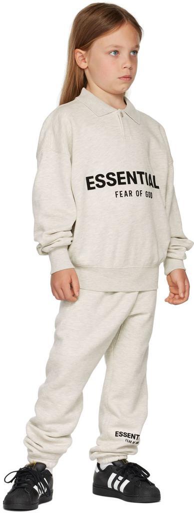 商品Essentials|Kids Off-White Logo Long Sleeve Polo,价格¥283,第6张图片详细描述