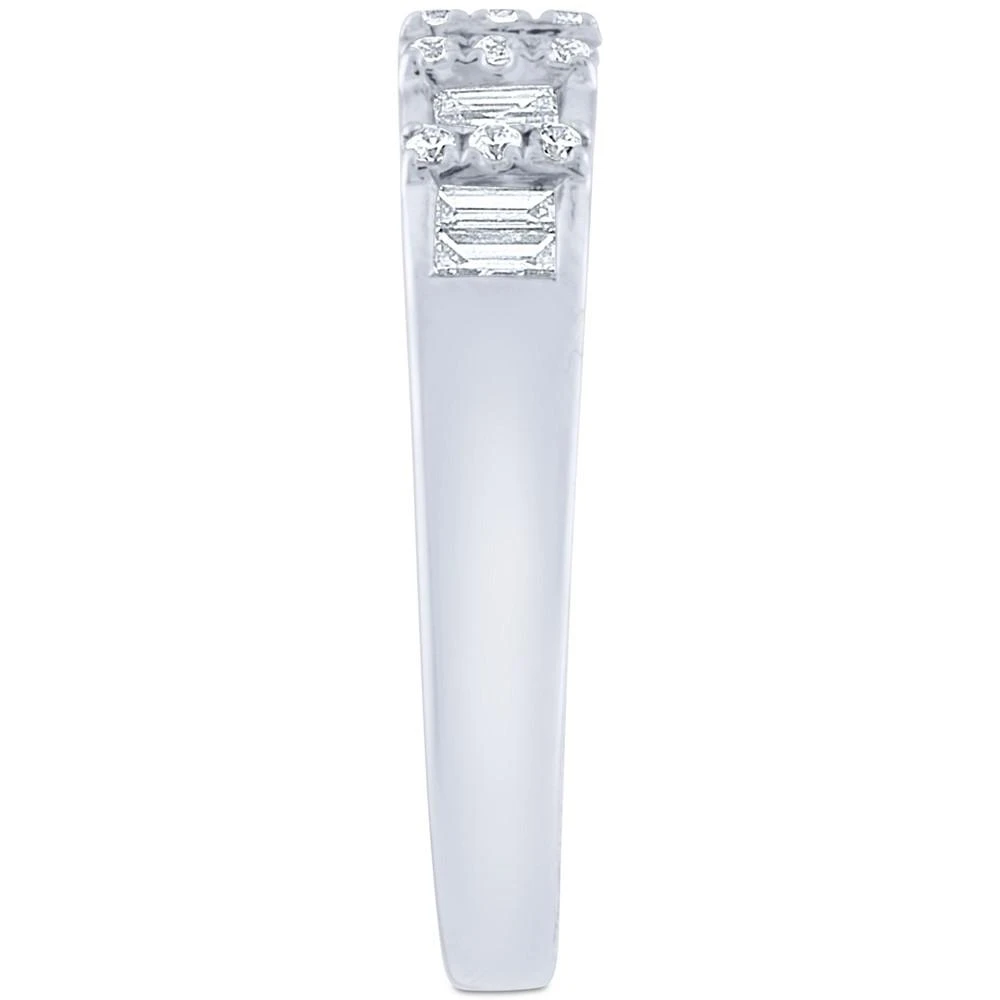 商品Macy's|Diamond Baguette Wedding Band (3/8 ct. t.w.) in 14k White Gold,价格¥3431,第2张图片详细描述