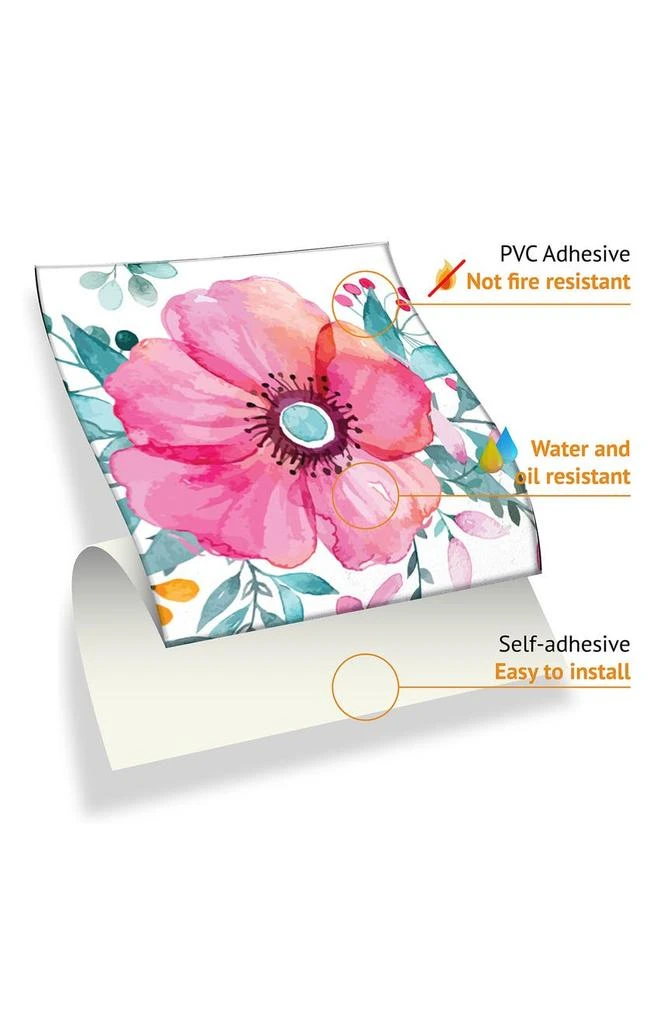 商品WALPLUS|Sweet Spring Bouquet 96-Piece Tile Sticker Set,价格¥288,第3张图片详细描述