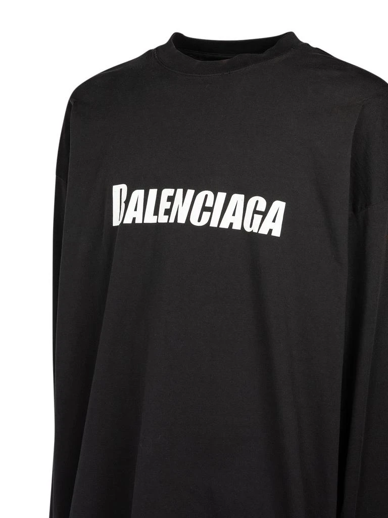 商品Balenciaga|Oversize Cotton T-shirt,价格¥7355,第3张图片详细描述