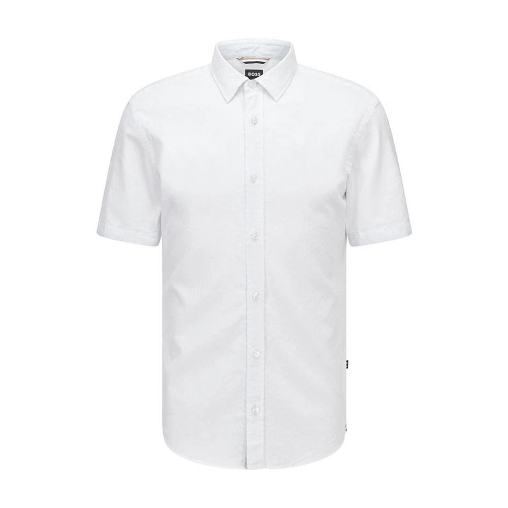 商品Hugo Boss|BOSS Men's Slim-Fit Short-Sleeved Shirt,价格¥368,第3张图片详细描述