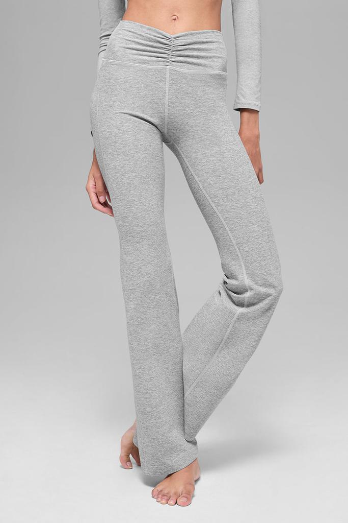 Alo Alosoft Intuition High-Waist Bootcut - Athletic Heather Grey