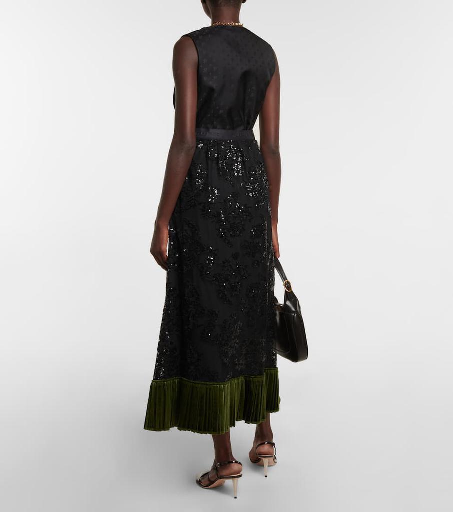 商品Gucci|Sequined lace midi skirt,价格¥36789,第5张图片详细描述