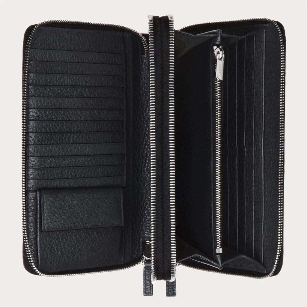 商品Bally|Bally Magus Men's 6219902 Black Leather Clutch Wallet,价格¥2567,第3张图片详细描述