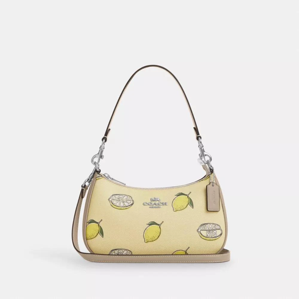 商品Coach|Teri Shoulder Bag With Lemon Print,价格¥1632,第1张图片