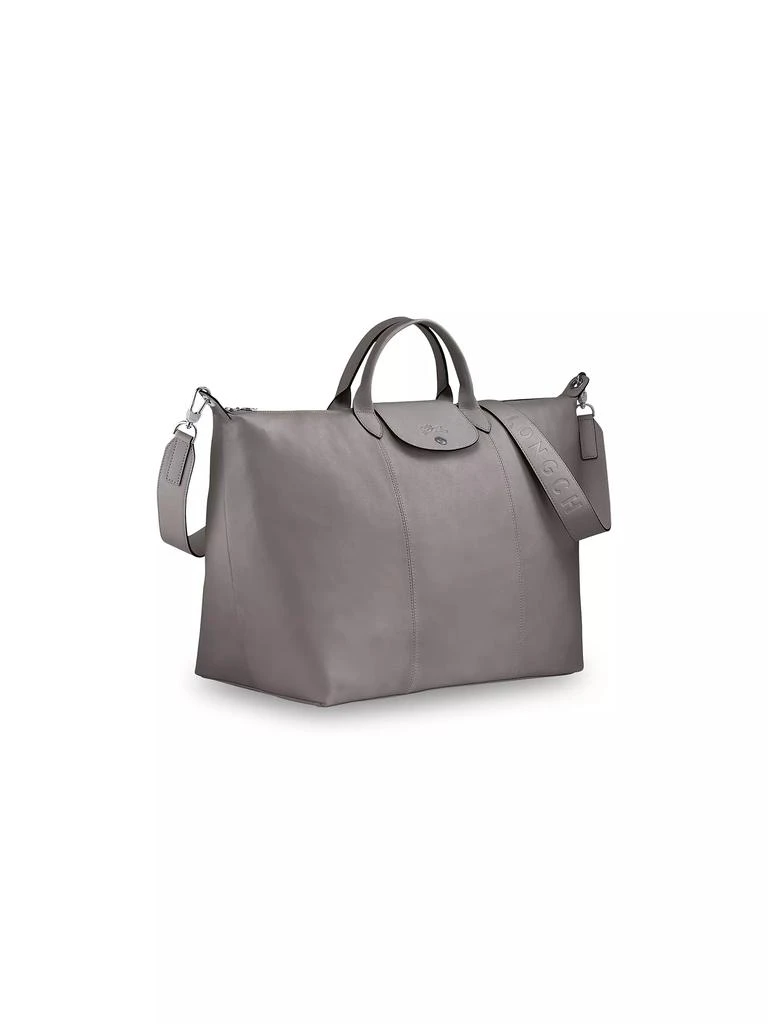 商品Longchamp|Large Le Pliage Cuir 18" Travel Bag,价格¥3159,第2张图片详细描述