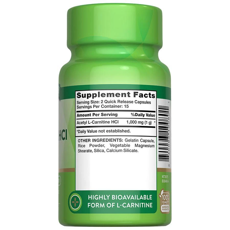 商品Nature's Truth|Acetyl L-Carnitine HCL Capsules,价格¥124,第3张图片详细描述