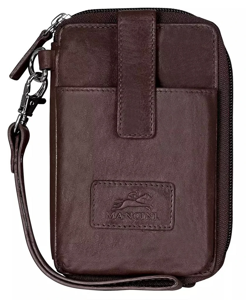 商品Mancini Leather Goods|Casablanca Collection RFID Secure Cell Phone Wallet,价格¥552,第1张图片