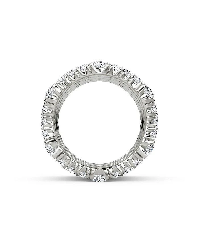 商品VRAI|Lab Grown Diamond Round Brilliant 5 Row Pave Ring in 14K White Gold, 7.80 ct. t.w.,价格¥59751,第3张图片详细描述