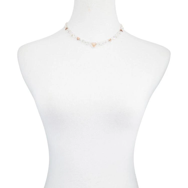 商品GUESS|Two-Tone Crystal, XO & Heart Necklace,价格¥169,第3张图片详细描述