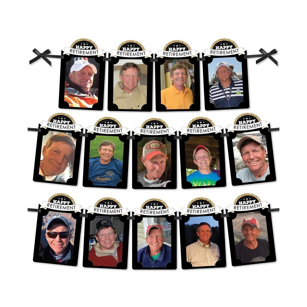 商品Big Dot of Happiness|Happy Retirement - DIY Retirement Party Decor - Picture Display - Photo Banner,价格¥119,第1张图片