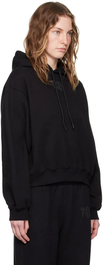 商品Alexander Wang|黑色 Bonded Puff Logo 连帽衫,价格¥3480,第2张图片详细描述