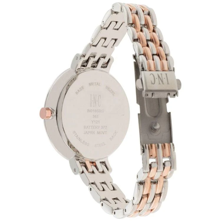 商品INC International|Women's Two-Tone Bracelet Watch 34mm and Crystal Accented Bracelet Set, Created for Macy's,价格¥215,第4张图片详细描述