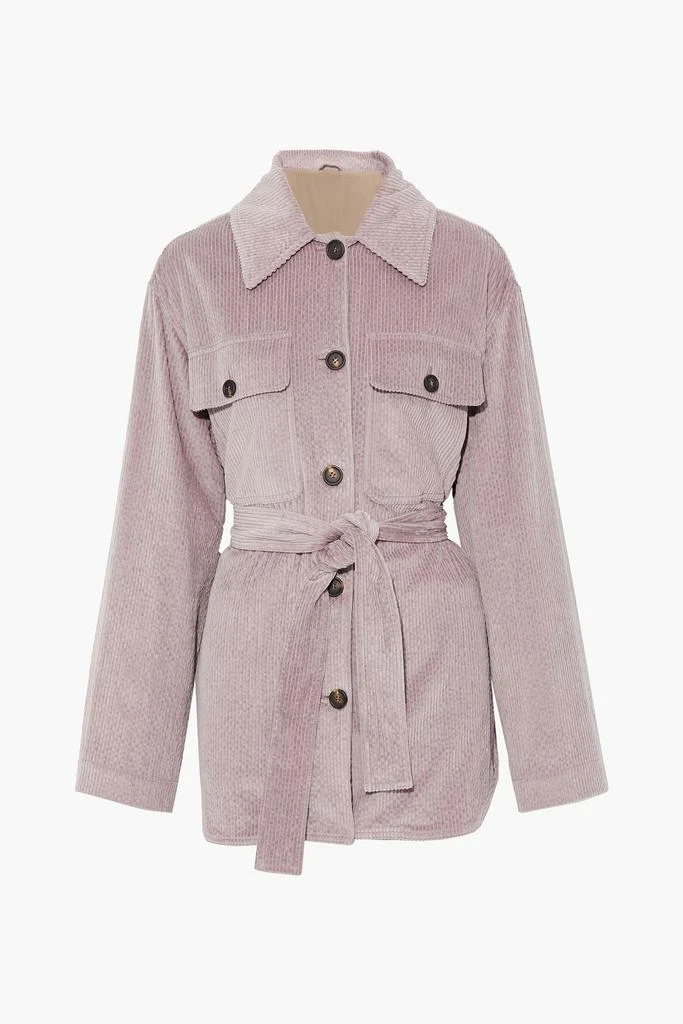 商品Brunello Cucinelli|Belted cotton-blend corduroy jacket,价格¥7339,第3张图片详细描述