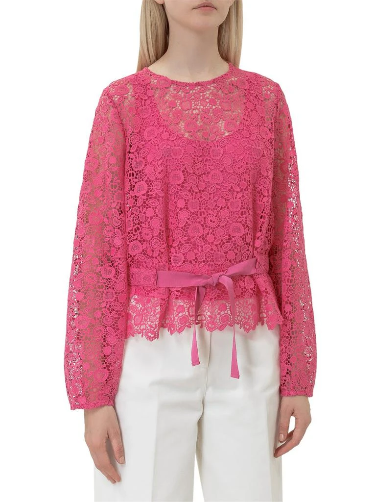 商品PINKO|Pinko Tie-Waist Lace-Detailed Top,价格¥752,第1张图片