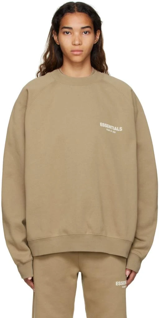 商品Essentials|Tan Cotton Sweatshirt,价格¥347,第1张图片