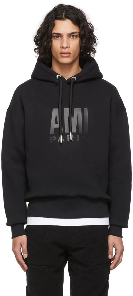 商品AMI|Black Paris Hoodie,价格¥1415,第1张图片